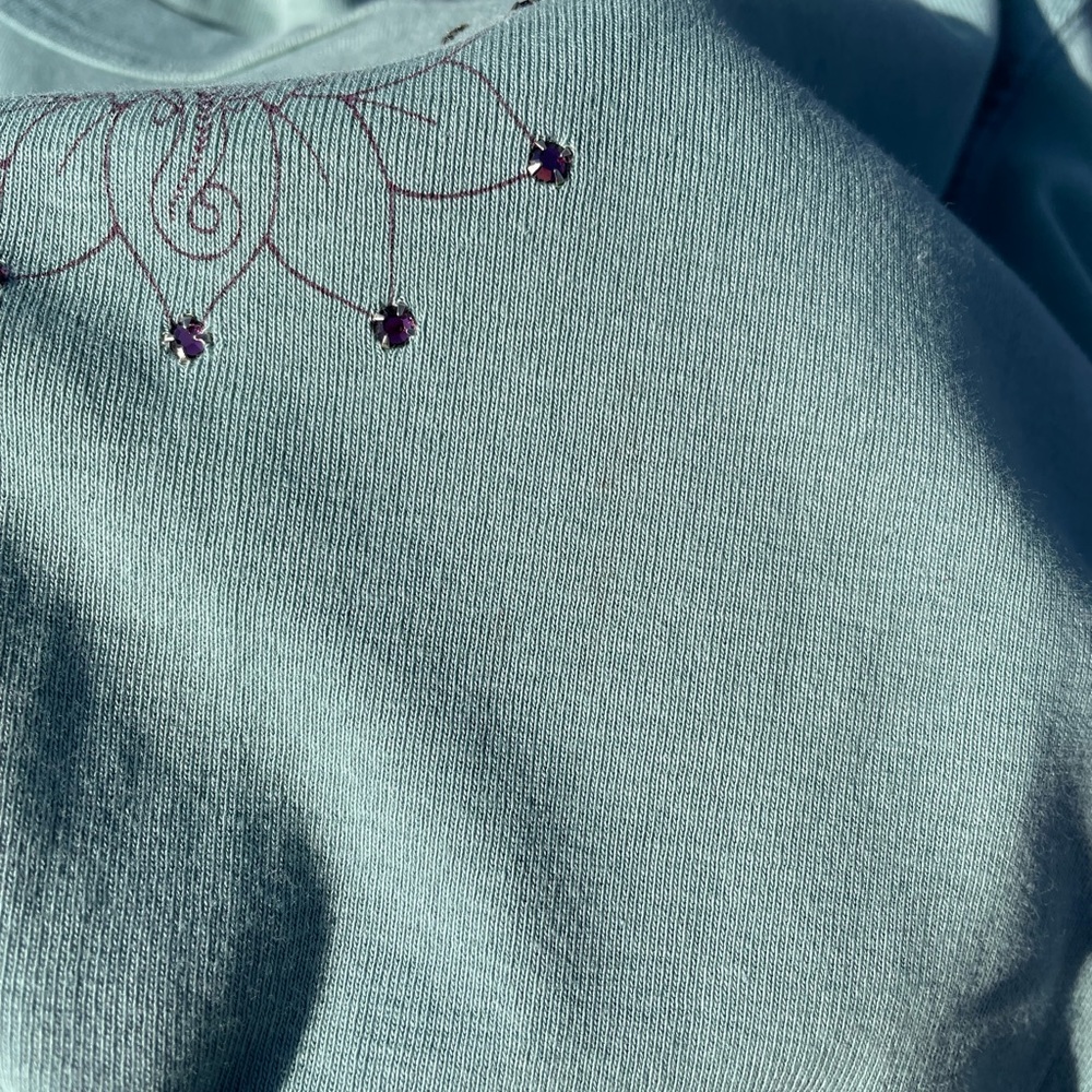Omgirl dusty blue long sleeve